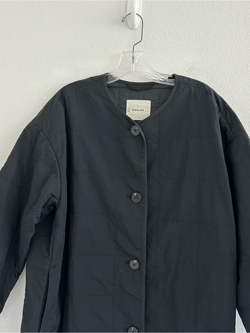 Everlane The Renew Quilted Long Liner Coat Size: L - Picture 3 of 11